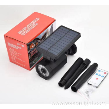 Dummy Camera 8 LED Waterproof Solar Spot Light Solar Landscape Light Adjustable Auto On/Off Wall Security Lighting For Garden